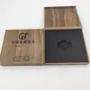 Empaque de Terminal Caja de Madera Almacenamiento Soporte Interior Impresión de Logo Música para Coche Tapa abatible Caja de Empaque USB Digital