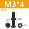 Tornillos de acero inoxidable 304 negros de cabeza avellanada en cruz juego de dos piezas tornillos de máquina de cabeza plana y tuercas M2M3M4M5M6M8