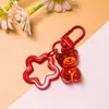 Llavero de oso estrella de cinco puntas ins, colgante de oreja colorido de estrella acrílica, decoración de bolso, accesorios de cuentas al por mayor