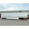Fabricante Exporta Vehículos de Transporte Tipo Caja de Logística de Larga Distancia, Semirremolques de Transporte Tipo Caja de Contenedor, Semirremolques de Plataforma de 3 Ejes