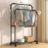 Secador de roupas de chão quarto casa dobrável para pendurar roupas haste única simples varanda armazenamento secador de roupas legal