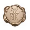 Série de Natal Adesivos de Selo de Cera Bronze Antigo para Envelopes, Convites, Garrafas de Vinho e Decoração de Presentes
