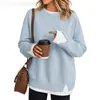 Moletom Amazon feminino com blocos de cor e mangas compridas, série com estoque de longo prazo, best-seller de outono/inverno, estilo casual para casais