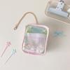 Bolsa de Bebé Transparente Simple Adorable Muñeco Susurrando Mijo Bolsa de Exhibición de Almacenamiento Decoración de Mochila Bolsa para Dolor Bolsa Colgante para Mujeres
