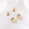 Zhongxing Oro de 14K Flor de seis pétalos Portaflores de cuentas Tapa de flor Espaciador Colgante Pulsera Material hecho a mano Accesorios para joyería DIY Lote