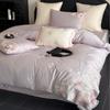Pequeno Fresco Estilo Pastoral Algodão de Fibras Longas Coração Feminino Flor Bordada Algodão Capa de Edredom Lençóis Roupa de Cama