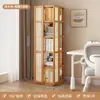 Nueva estantería giratoria para zona de lectura infantil, uso doméstico, estante de pie para libros ilustrados para estudiantes, estante de almacenamiento simple multicapa que ahorra espacio