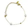 Pulsera de Perlas de Lujo Ligero para Mujer Diseño de Nicho Alto Sentido Joyería de Mano con Cordón Elástico Moda Nueva 2024 Accesorios Versátiles
