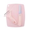 Juego de Cuchillo Pelador Tabla de Cortar Personalizado de Fábrica Cocina Hogar Cuchillo Plegable Cuchillo de Fruta de Acero Inoxidable Juego de Tres Piezas