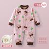 Ropa para Bebé Recién Nacido Ropa de Otoño e Invierno Mameluco Bebé Cálido Polar Sin Costuras Pijama Ropa de Luna Llena para Salir Ropa para Cargar