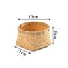 Cesta de armazenamento trançada de bambu fruteira hotel criativo cesta de lanche multicamadas pequena cesta de bambu Rede social fogão cozimento cerimônia do chá arte do chá