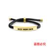 Pulseiras de Corda Trançada Multicor Transfronteiriças Europeias e Americanas para Boas Mães Presente Comemorativo de Dia das Mães Presente de Natal Pulseiras de Aço Inoxidável Gravadas