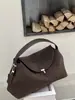 Bolso de Mano de Cuero Genuino con Diseño de Nicho de Piel de Vaca Esmerilada Bolso de Hombro Único de Moda para Viajes Diarios Bolso de Hombro de Gran Capacidad Bolso Cruzado