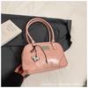 Bolso Boston Portátil de Gran Capacidad Retro a la Moda para Mujer 2025 Nuevo Nicho Commuter Hombro Axila