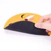 Alfombrilla de Ratón Redonda de Goma Soporte Pequeño para Muñeca Bordes de Bloqueo de Mano Teclado de Portátil Oficina Juego Engrosada y Resistente a Manchas