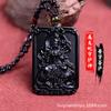 Pendente de obsidiana natural com oito deuses guardiões para homens e mulheres, gelo, doze signos do zodíaco, Buda, fornecimento ao vivo