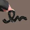 Presilha de Garra Curva em Forma de S Cor Chocolate para Mulheres, Tamanho Grande, High-End, Elegante, Versátil, Acessório de Cabelo Tipo Shark Clip para a Parte de Trás da Cabeça