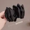 Pinza para el Pelo Moño Alto de Satén Negro para Mujer 2026 Nuevo Estilo Redondo en la Parte Posterior de la Cabeza Moño para el Pelo Lazo Pinza de Tiburón
