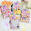 Lindo Cuaderno de Pegatinas para Tablero Perforado Sanrio para Estudiantes DIY Puzzle Divisor Cuaderno Creativo de Pegatinas de Moda