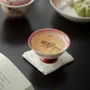 Xícara de Cerâmica Chinesa de Alta Base e Boca Redonda das Dinastias Tang e Song, Pintada à Mão com Design de Peixe Dourado, Xícara de Chá Doméstica, Xícara de Degustação para Conjunto de Chá Kung Fu, Xícara Única