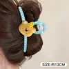 Pinza para el pelo de alta gama estilo coreano, pinza para el pelo de color block de dibujos animados para la parte trasera de la cabeza, pinza de tiburón grande versátil 2026 nueva para mujer