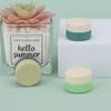 Frasco de pegamento para esmalte de uñas verde de 3 g, frasco tipo crema, PP, cobertura total, color sólido, pegamento, frasco vacío para esmalte de uñas, botella vacía