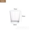 En stock venta al por mayor taza de vela de aromaterapia transparente taza de fragancia para el hogar interior decoración de portavelas de vidrio para tocador del hogar