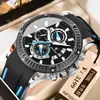 Marca Suiza Reloj Multifuncional Reloj para Hombre Deportivo Impermeable Reloj de Cuarzo Transmisión en Vivo Comercio Exterior Modelo Popular Dropshipping
