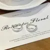 Nuevos Pendientes Geométricos Plateados Cepillados Mate Estilo Chino, Simples y Versátiles, Pendientes Elegantes para Mujer
