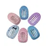Pinza para el Cabello de Acetato Estampado Coreano Clip Oval Hueco Exquisito de Gama Alta Tamaño Grande para Mujeres Parte Trasera de la Cabeza Pinza de Pico de Pato Accesorios para el Cabello