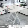 Mesa de jantar dobrável para uso doméstico, mesa quadrada pequena para comer, mesa de feira portátil para exterior, mesa dobrável pequena simples para dormitório