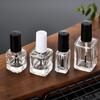 Botellas de Esmalte de Uñas de Vidrio en Varias Especificaciones y Formas, Redondas y Cuadradas, Botellas con Aplicador de Pincel para Aceite de 5 ml, Botellas Reutilizables para Cosméticos