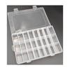 Fornecimento de fábrica 24 grade transparente PP caixa de plástico 15 grade 10 grade inserir caixa de peças destacáveis armazenamento e acabamento de componentes