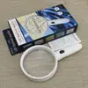 Lupa de Mano Grande de 138 mm con Cuatro Luces LED para Revisión de Dinero y Combinación de Lente Dual, Lupa de Tamaño Grande 6B-9B