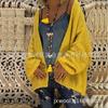 Cardigan Amazon coração frequência estilo europeu e americano solto feminino suéter vazado suéter feminino