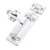 Pestillo de puerta de acero inoxidable izquierdo y derecho para puerta de madera, pestillo con candado, 4 pulgadas, 6 pulgadas, 8 pulgadas, pestillo abierto de acero inoxidable