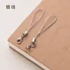 Cadena colgante DIY con accesorios cortos de joyería, cordón, anillo de metal, cadena para teléfono móvil, colgante de hebilla de langosta, Llavero, Lanyard para unidad U
