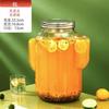 Cubo de bebidas de vidrio comercial con grifo, cubo para cerveza casera, té de frutas, cóctel de celebridades de Internet, cubo para Coca-Cola, contenedor, botella de vino