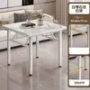 Mesa de Puesto Exterior Sencilla, Mesa Baja para Apartamento Pequeño, Mesa y Sillas Cuadradas para Comedor, Mesa de Comedor para el Hogar, Mesa Cuadrada, Mesa Plegable
