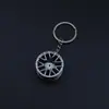 Chave Ajustável Engrenagem Cubo de Roda de Carro Ponto Motor Modificado de Motocicleta Pistão Chaveiro Metal Pequeno Presente