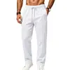 Pantalones Deportivos Casuales de Pierna Recta para Hombre 2026 con Cintura Elástica de Cordón y Pinza Central para un Ajuste Fluido