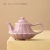 Bule de Chá de Cerâmica Violeta Grande Capacidade Separação de Água e Chá Bule de Alto Padrão Xícara de Chá Conjunto de Chá Kung Fu Bule de Nicho