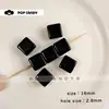 Acessórios de Acrílico Feitos à Mão Coloridos Contas Quadradas Grandes Cor Sólida Fofo Decoração de Sapato e Chapéu Acessórios para Miçangas Miçangas Soltas Miçangas Feitas à Mão