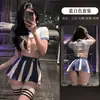 Conjunto de Animadora Sexy para Fútbol Femenino Lencería Sexy Disfraz Sensual para Juego de Rol Coqueteo