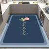 Alfombrilla para suelo de cocina de casa, secado rápido, antideslizante, cobertura completa, área grande, resistente a la suciedad, fácil de mantener, alfombra, alfombrilla absorbente para pies de baño