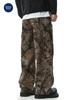 Ropa para Hombre Muqiu Rama Americana Camuflaje Pantalones de Trabajo Viejos para Hombre Rectos Sueltos Casuales para Exteriores Pantalones Rectos