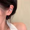 Pendientes de clip de oreja de circonita con destello de bombilla pequeña sin orificios para las orejas, únicos, hermosos, de alta gama, ligeros, de lujo, elegantes, para mujer