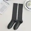 Calcetines Altos para Mujer para Otoño e Invierno, Moldeadores de Piernas, Estilo JK Japonés, Estilo Escolar, Antideslizantes, Para Todas las Estaciones, Versátiles, Adecuados para Combinar con Zapatos Pequeños de Cuero para Ir al Trabajo