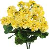 Venta transfronteriza de flores de begonia con simulación de viento de Amazon Temu, flores falsas para bodas, hogar, sala de estar, geranio, flores de seda.
