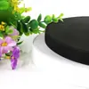 Elástico preto e branco com acabamento contrastante, cós elástico para calças, roupas e roupas de boneca, acessório DIY, poliéster elástico